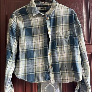 Blue and Green flannel shirt
